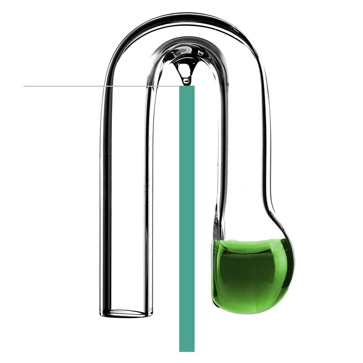 JARDLI verre clip-nano CO2 goutte vérificateur, lisible et discret pour l'aquarium.