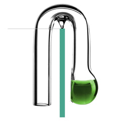 JARDLI verre clip-nano CO2 goutte vérificateur, lisible et discret pour l'aquarium.
