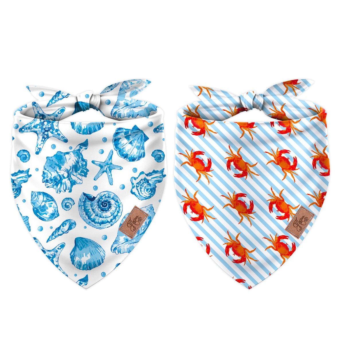 JarThenaAMCS bandana chien mer double-face pour un look estival et pratique.