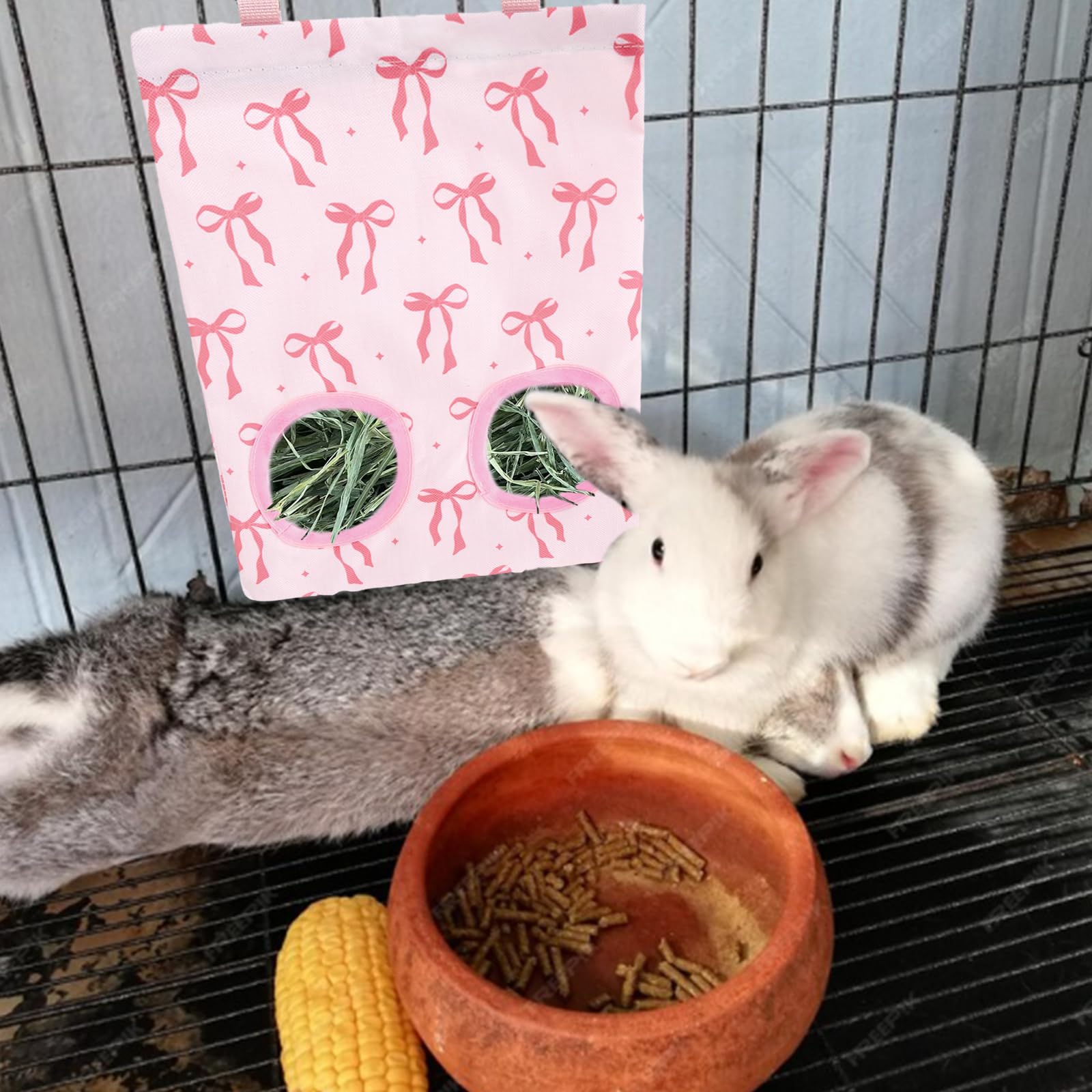 Utilisation sur cage pour lapins et cobayes, pratique et polyvalent.