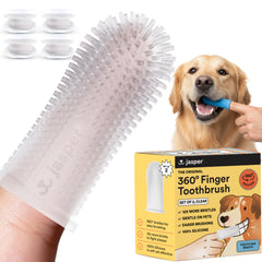 Brosse Jasper 360° pour chien et chat nettoyant toutes les surfaces dentaires.