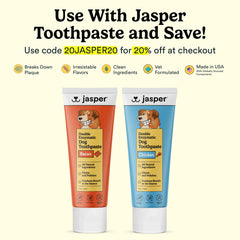 Brosse-dents chat Jasper adaptée pour gencives sensibles et brossage rapide.