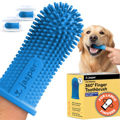 Brosse-doigt Jasper grande pour doigts larges, confort et maintien sécurisé bleu marine.