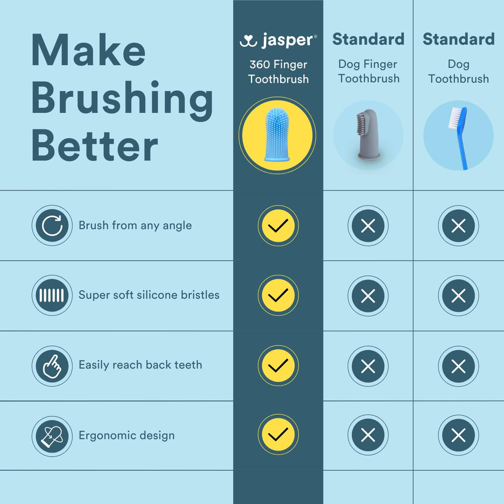 Ensemble Jasper 2-pack brosses dents bleu marine, solution durable et pratique.