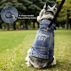 Veste JcDuDoi en denim avec revers et fermeture à boutons faciles à enfiler.