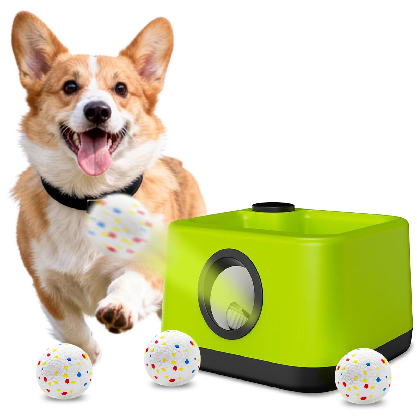 Lanceur-balles JDXSZ en mode automatique pour chiens, pratique et ludique.