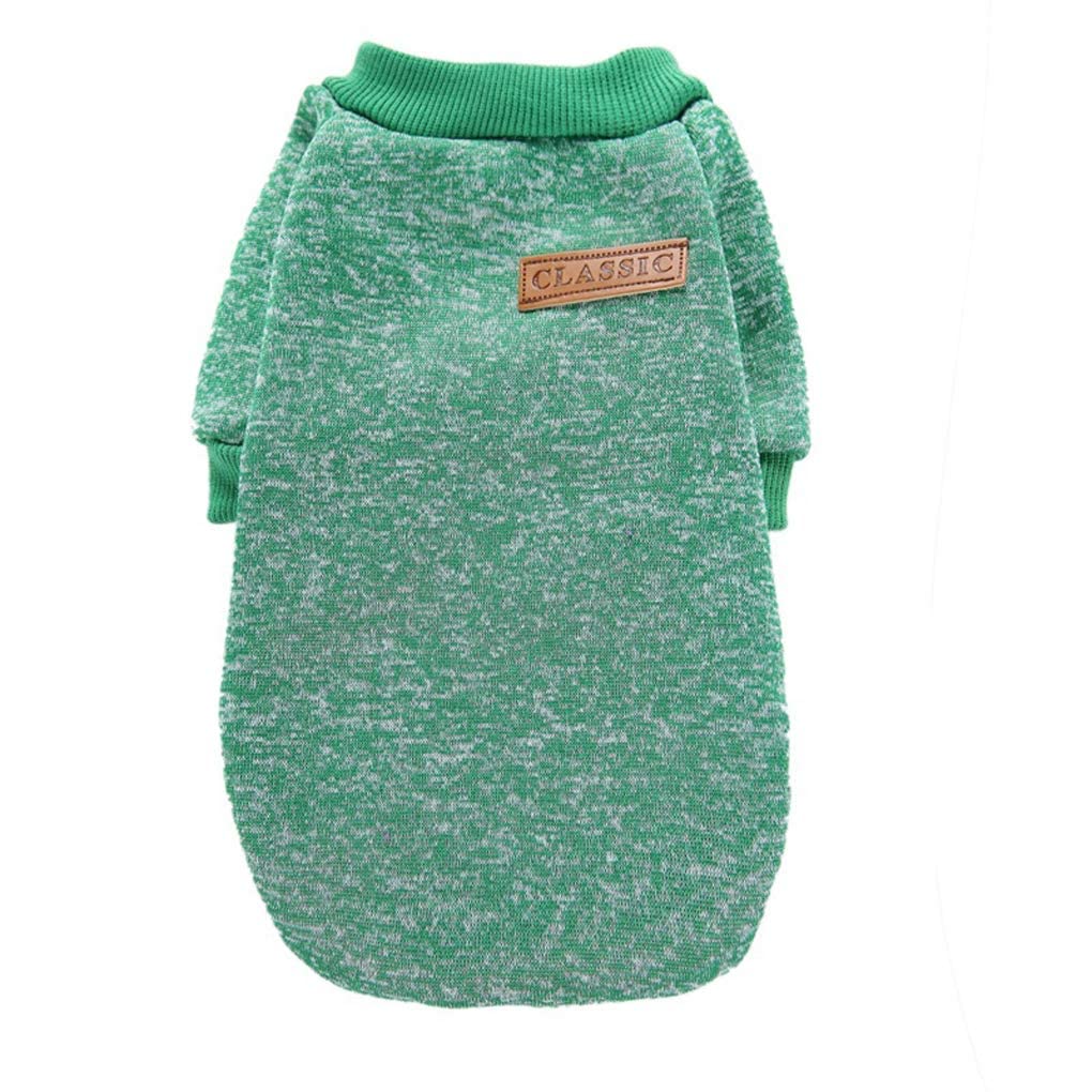 Pull JECIKELON bleu foncé pour petit chien, facile à coordonner.