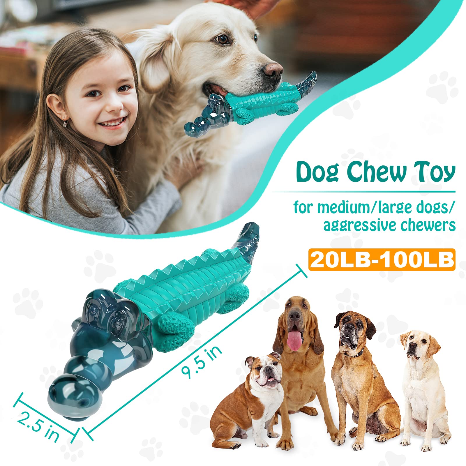 Jouet Jeefome favorisant le nettoyage des dents lors de la mastication.