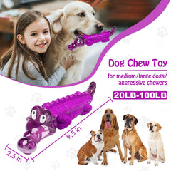 Jouet indestructible Jeefome pour chien moyen, stimule l'activité et l'engagement.