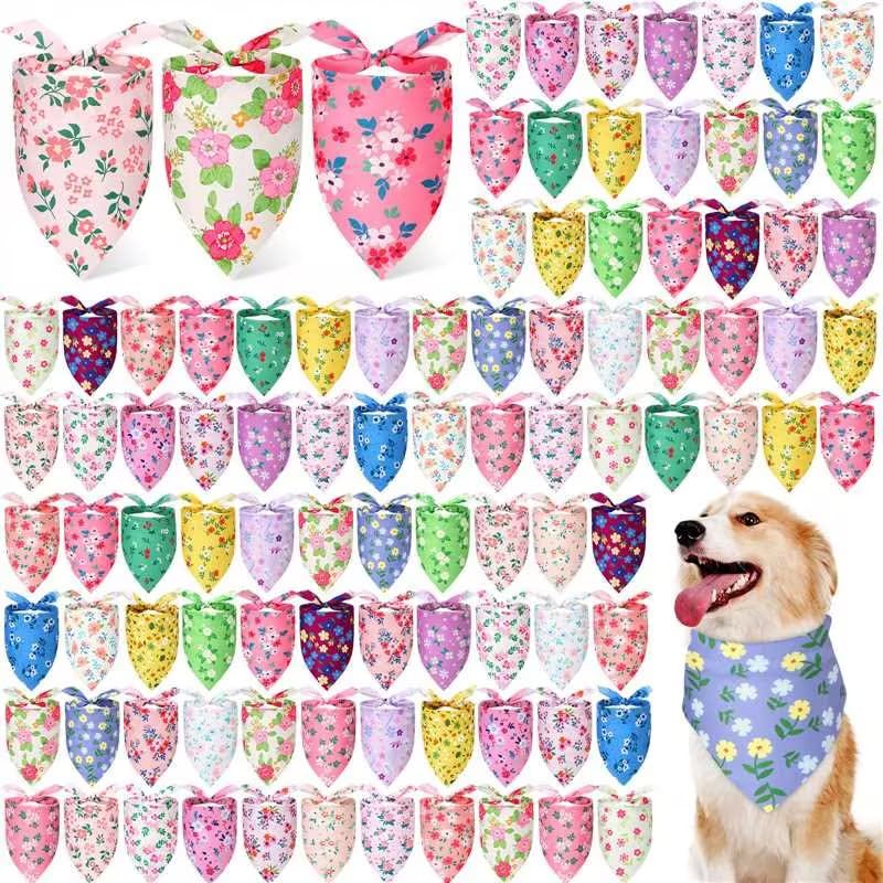 Le lot de foulards Jeere pour chien Printemps, prêt à varier les apparences.