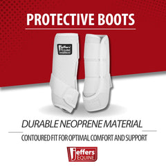 Jeffers bottes protectrices cheval vue arrière, soutien des membres pendant la randonnée