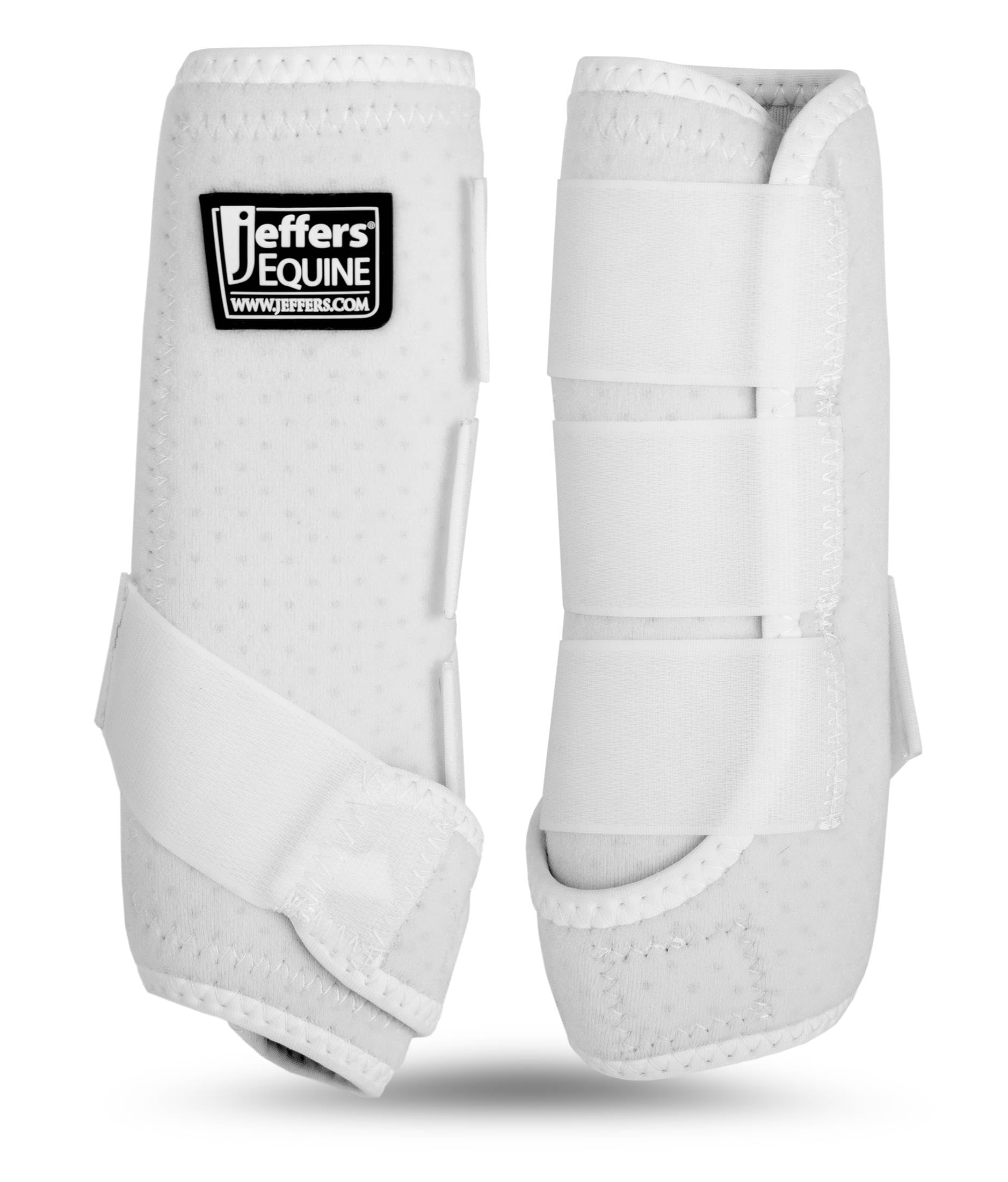 Jeffers bottes protectrices cheval vue avant, protection frontale fiable pendant l'entraînement