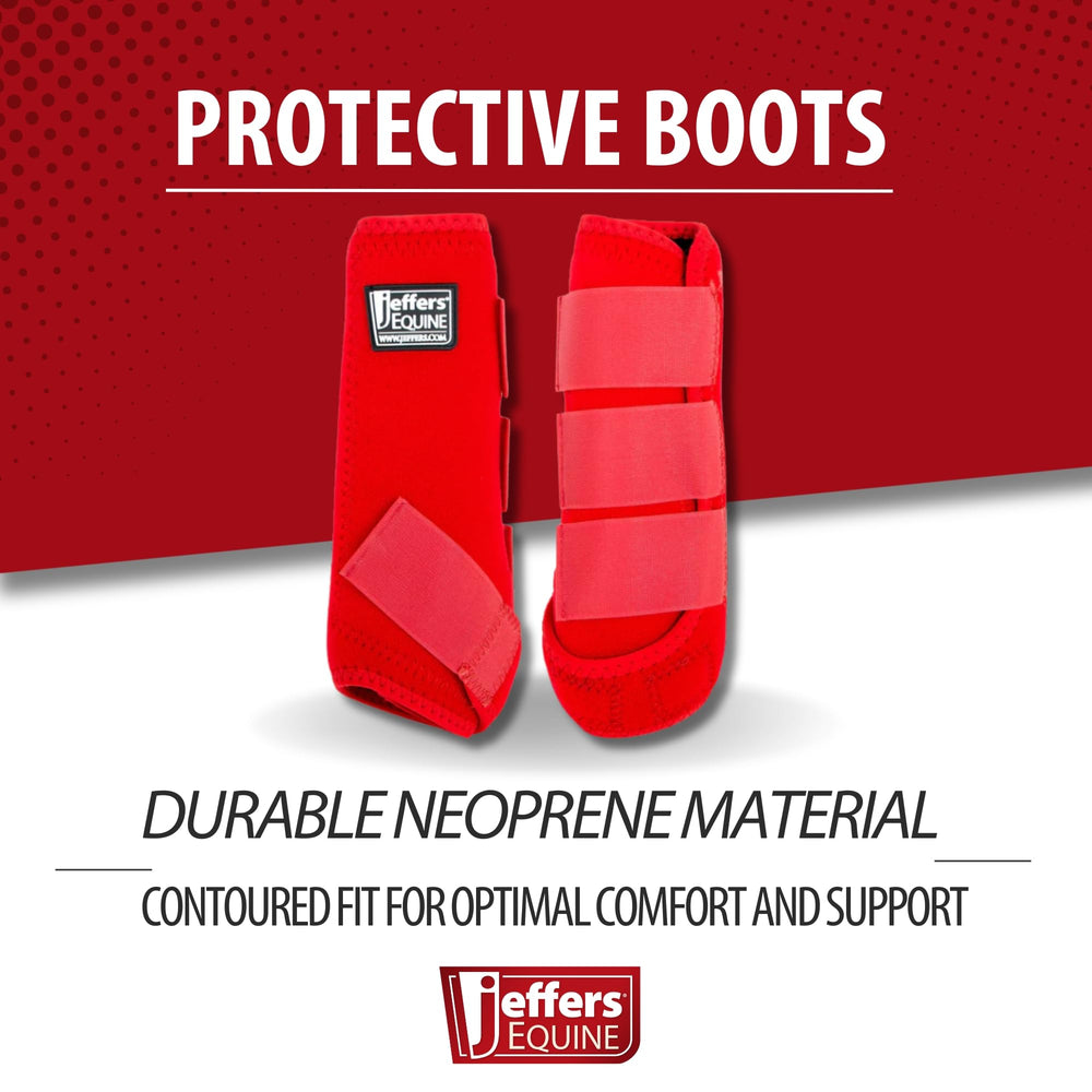 Jeffers néoprène confortable et respirant pour le maintien des jambes du cheval.