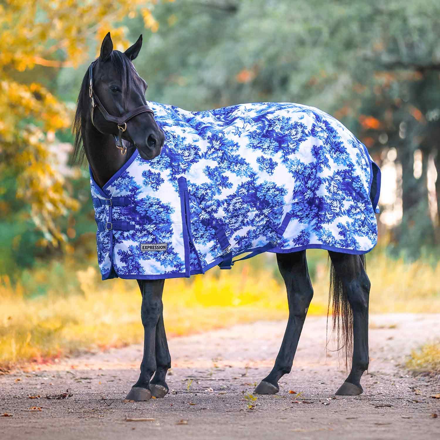 Couverture Jeffers Expression 1200 Denier imperméable protégeant le cheval des intempéries