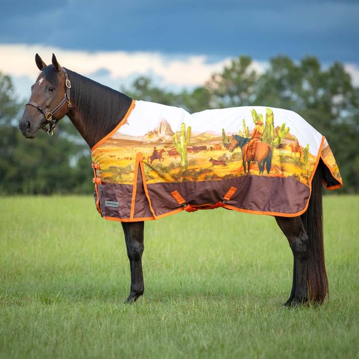 Couverture Jeffers imperméable 1200D pour cheval, protection contre pluie et vent.