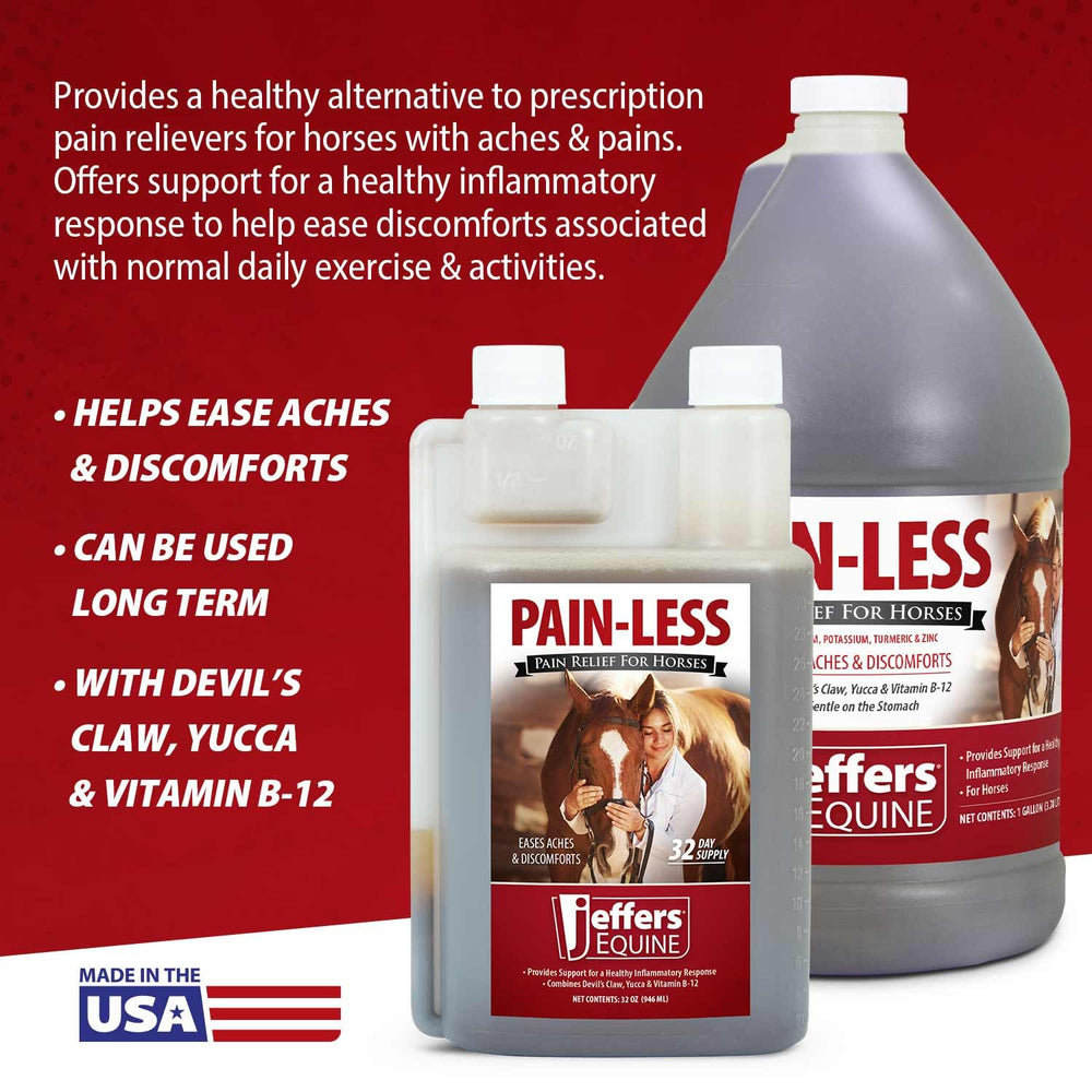 Jeffers Pain-Less – routine-stable : utilisation facile dans votre écurie.