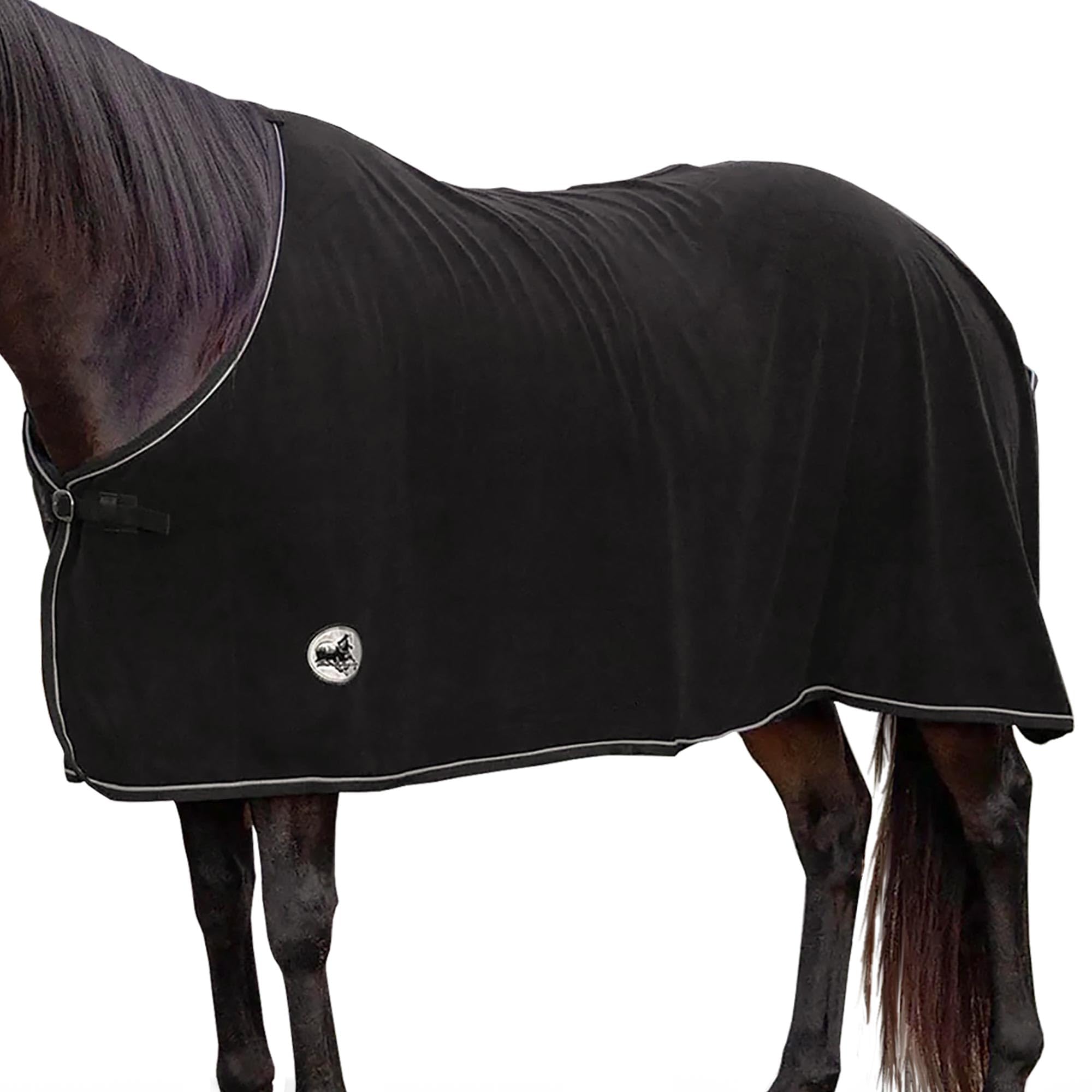 Texture molleton polaire Jeffers, résistante et agréable sur le corps du cheval.