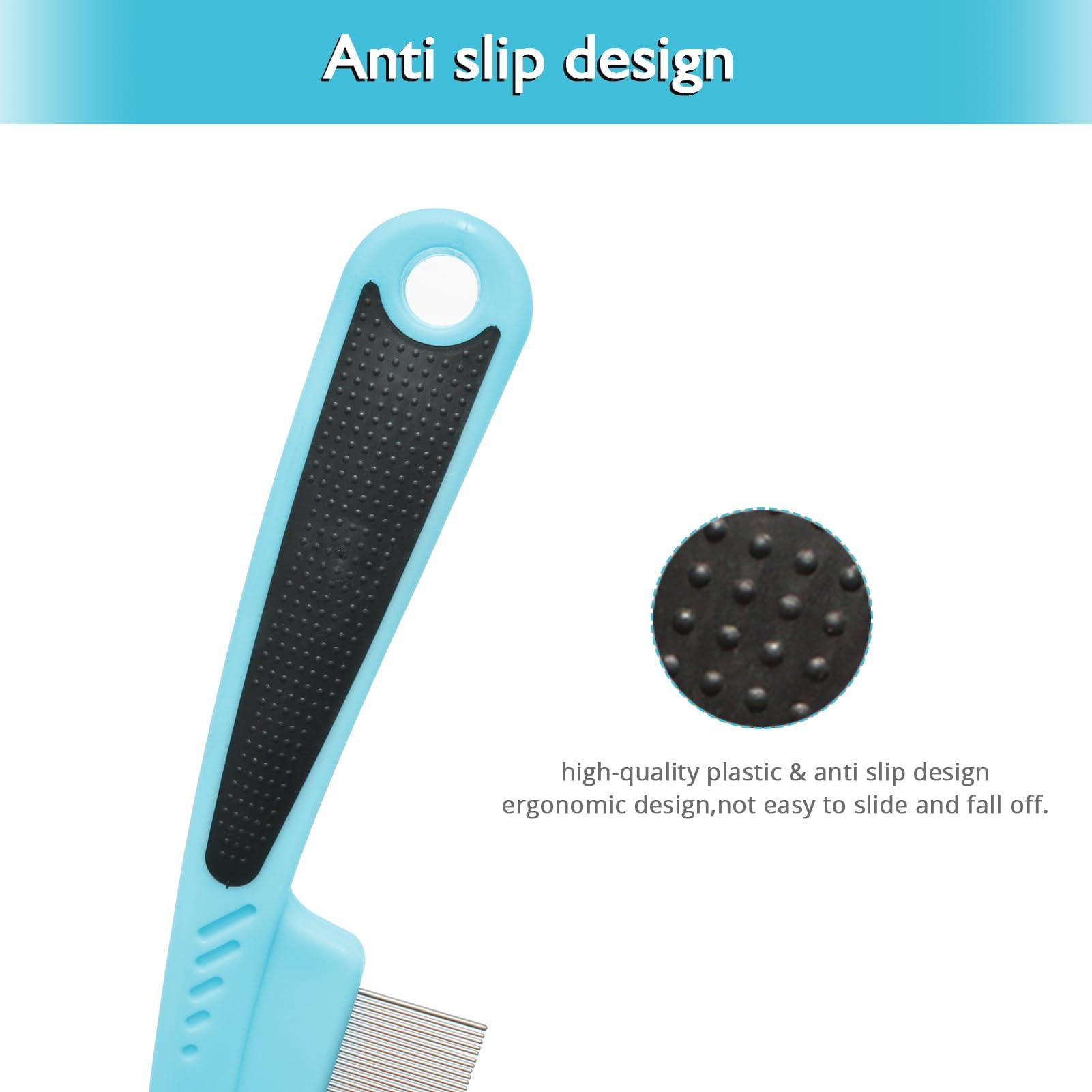 Jegtew peigne anti-puces démêlage doux sans tiraillements sur poils.