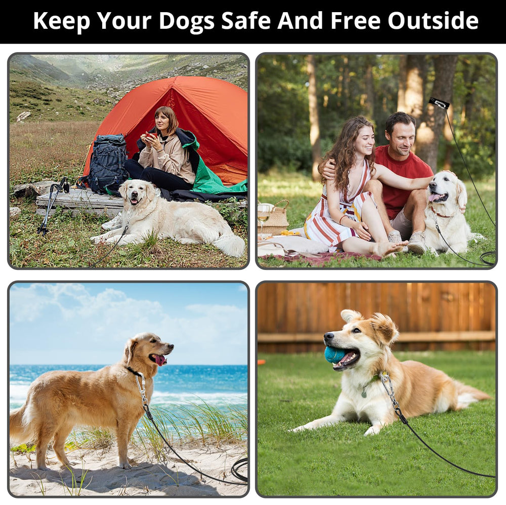 Accessoire d'attache pour chien Jenico, simple à utiliser en extérieur.