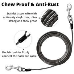 Jenico boucle rotation 360, attache chien sans emmêlement pendant les balades.
