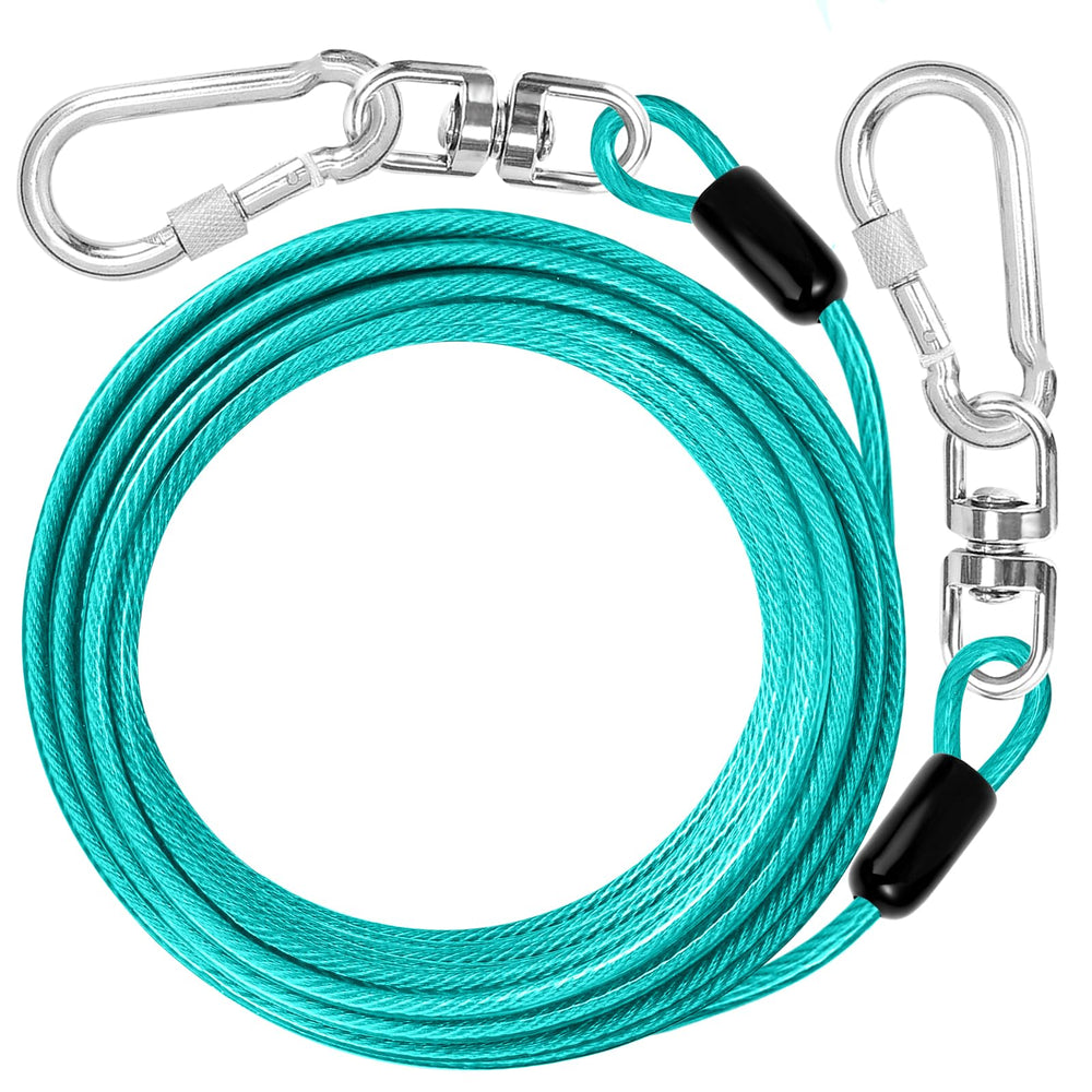 Jenico câble-attache-chien-30ft pour sécurité et liberté dans le jardin.