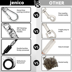 Jenico câble extérieur léger et durable pour activités en plein air