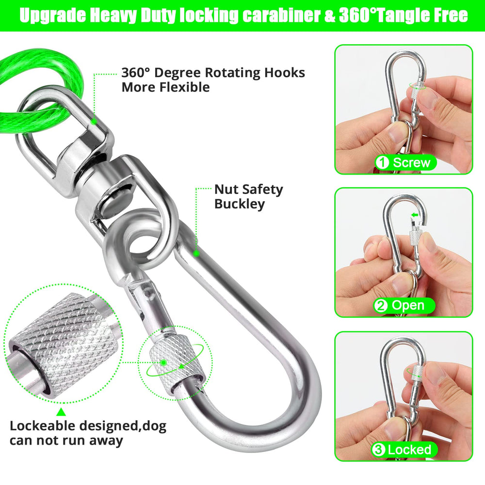 Jenico câble-fils-acier-galvanisee-5mm: traction élevée et durabilité pour chiens actifs.