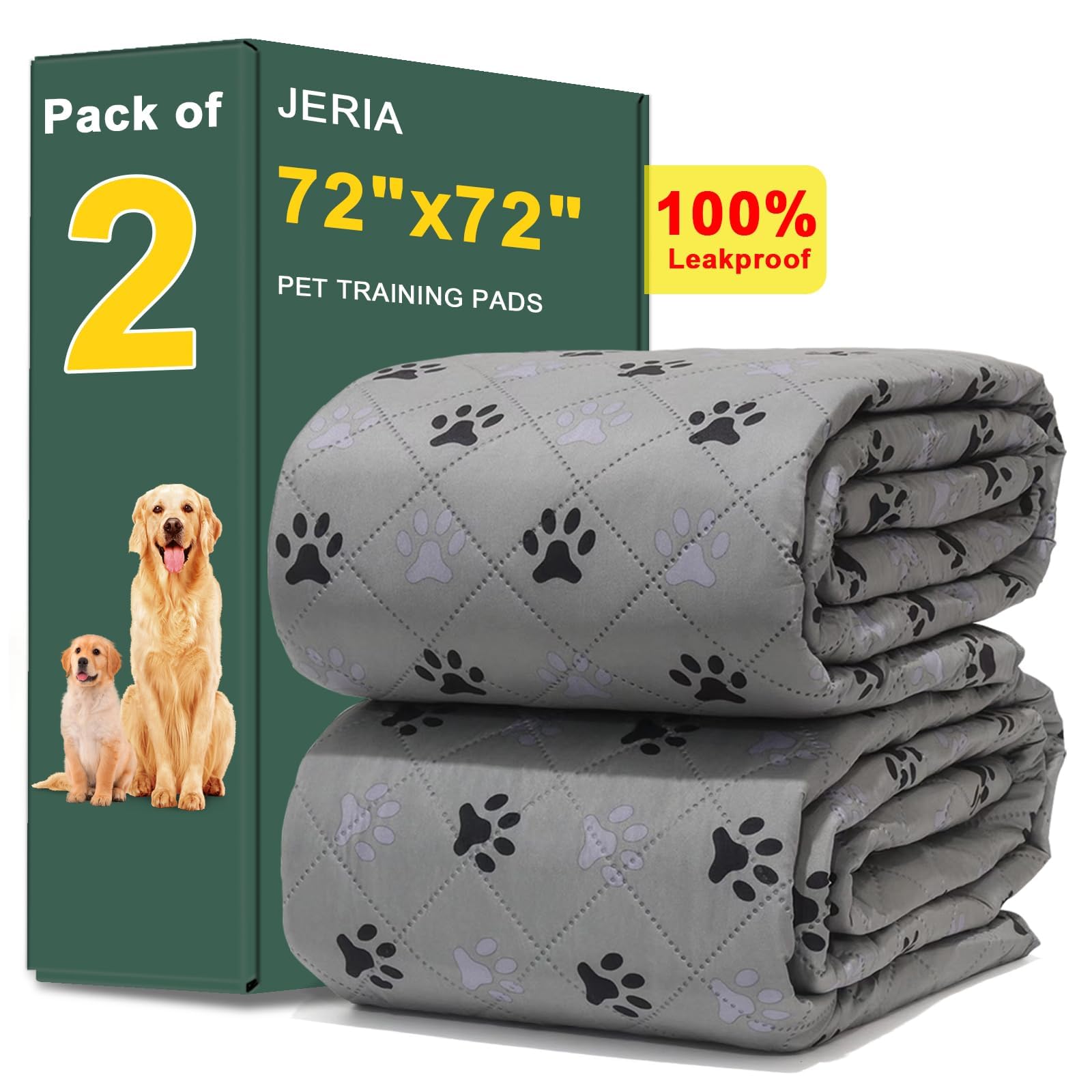 Tapis JERIA 72x72 anti-dérapant, stabilité assurée pour le chien.