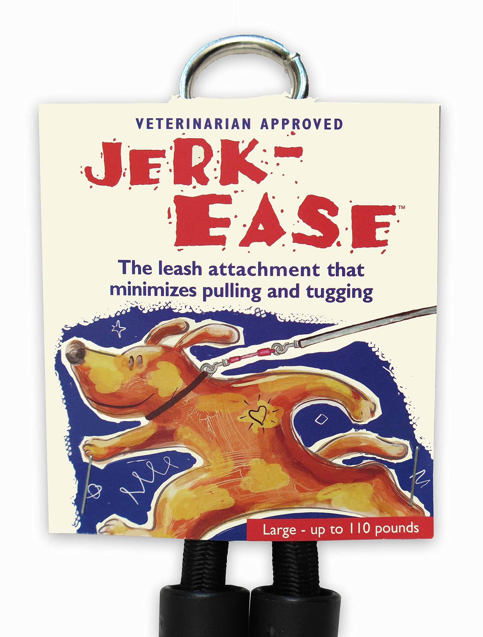 JERK-EASE système amortisseur: attache extensible pour plus de confort lors des balades.