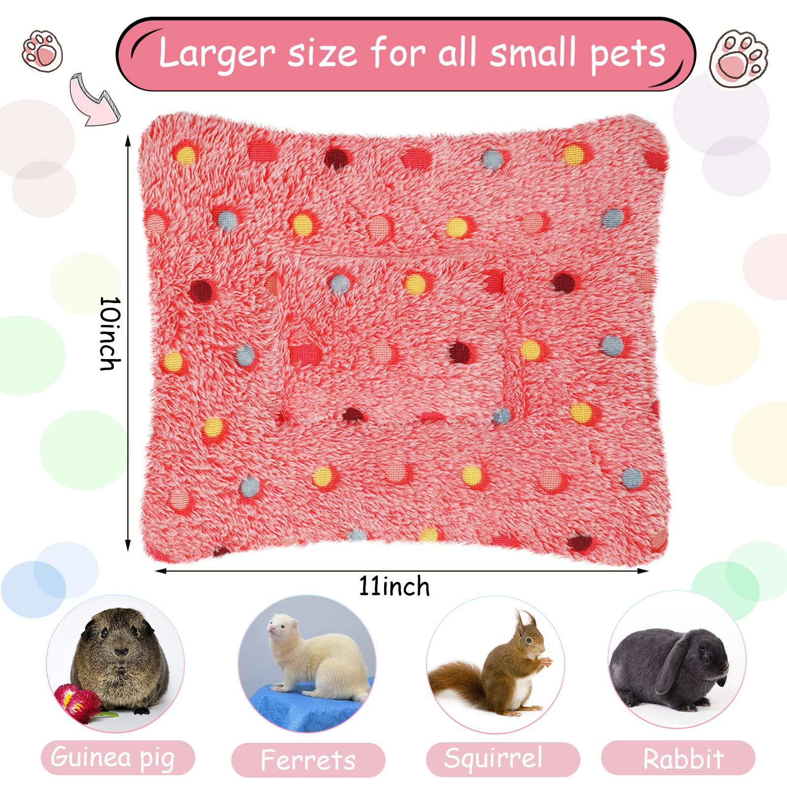 Jetec lit double-face en peluche, douceur et chaleur pour petits animaux.