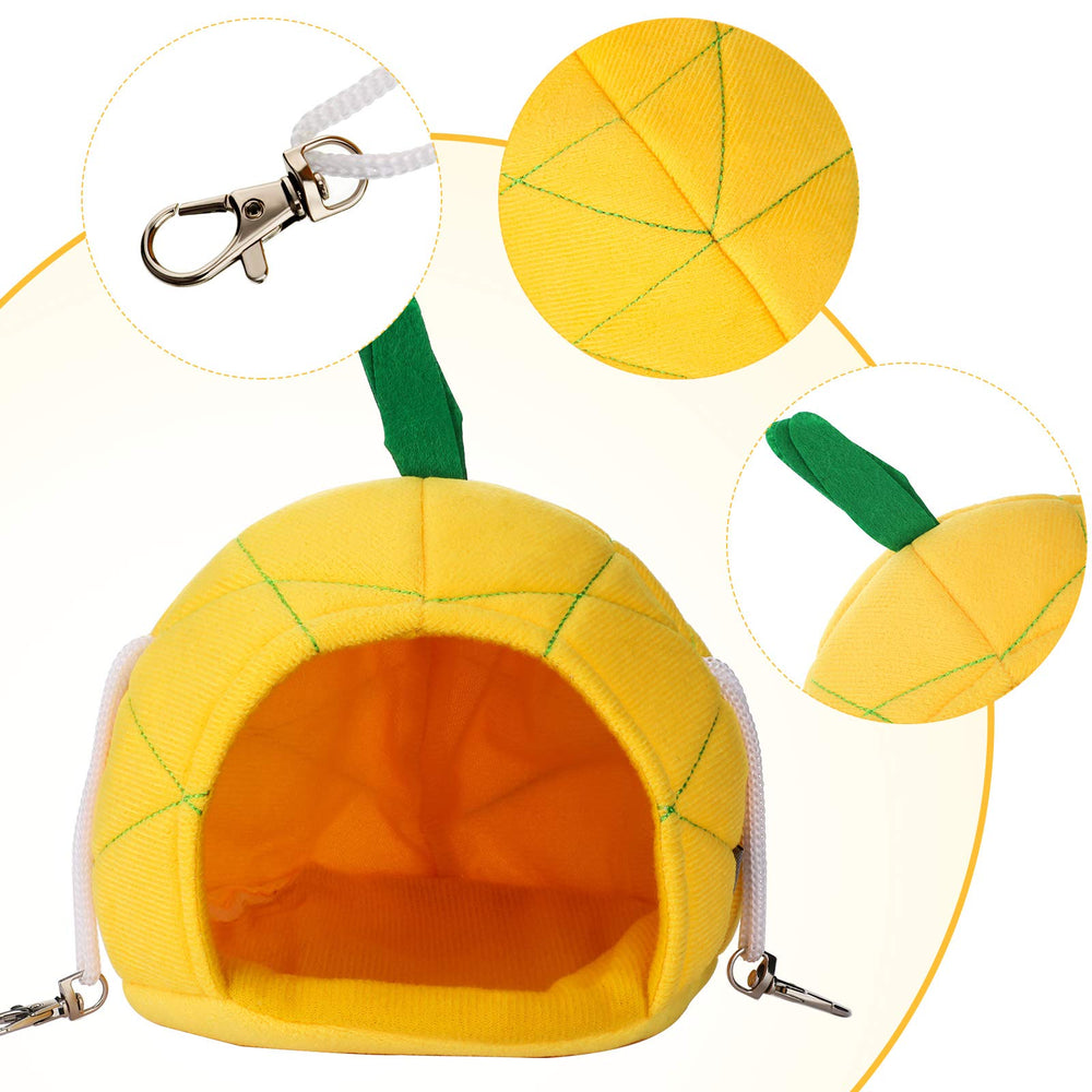Jetec hamac hamster ananas pendue, lit suspendu agréable pour petits animaux.