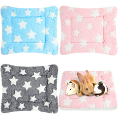 Jetec lit pour petits animaux en polaire bleu, douceur et chaleur.