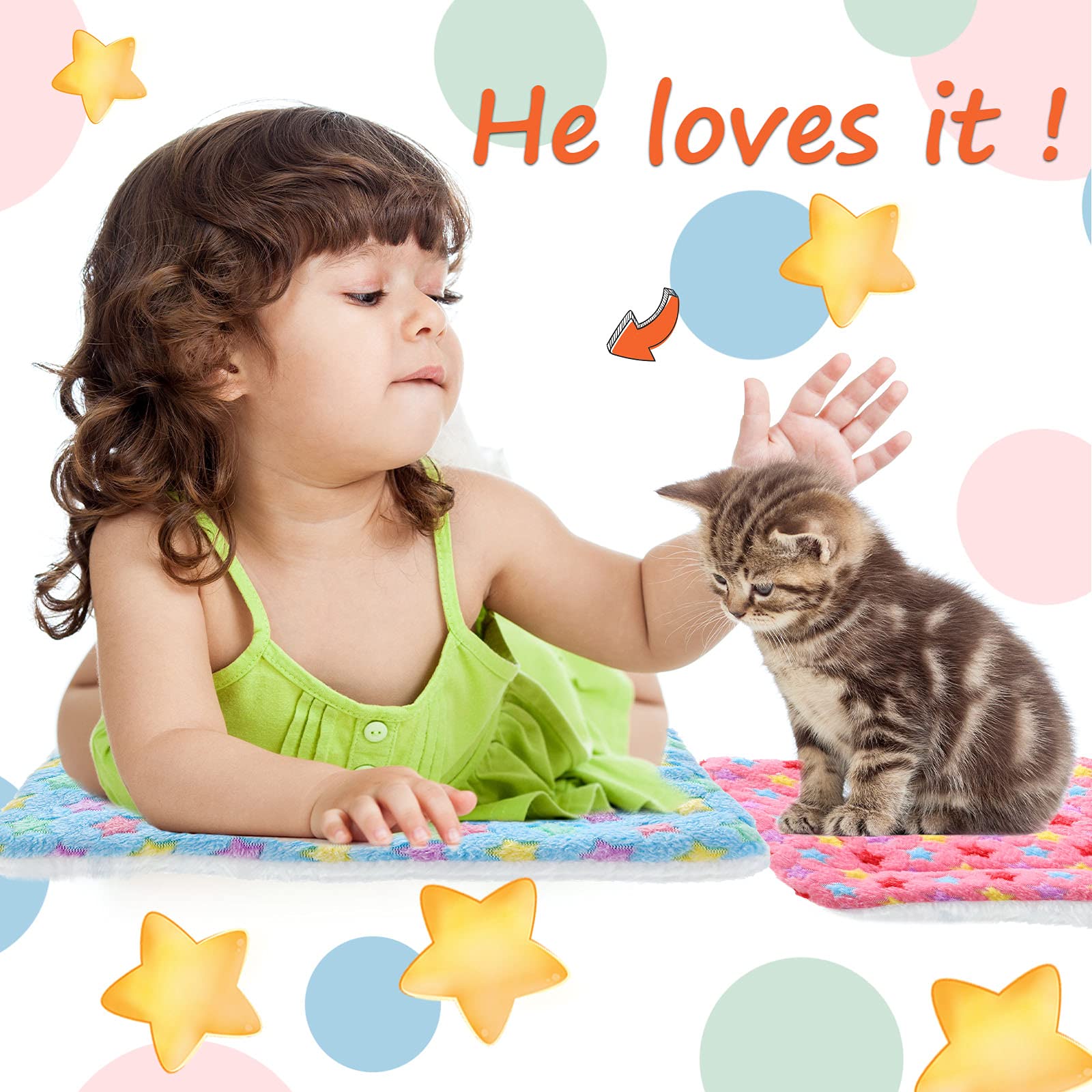 Jetec tapis peluche pour petits animaux écru, douceur durable et usage quotidien.