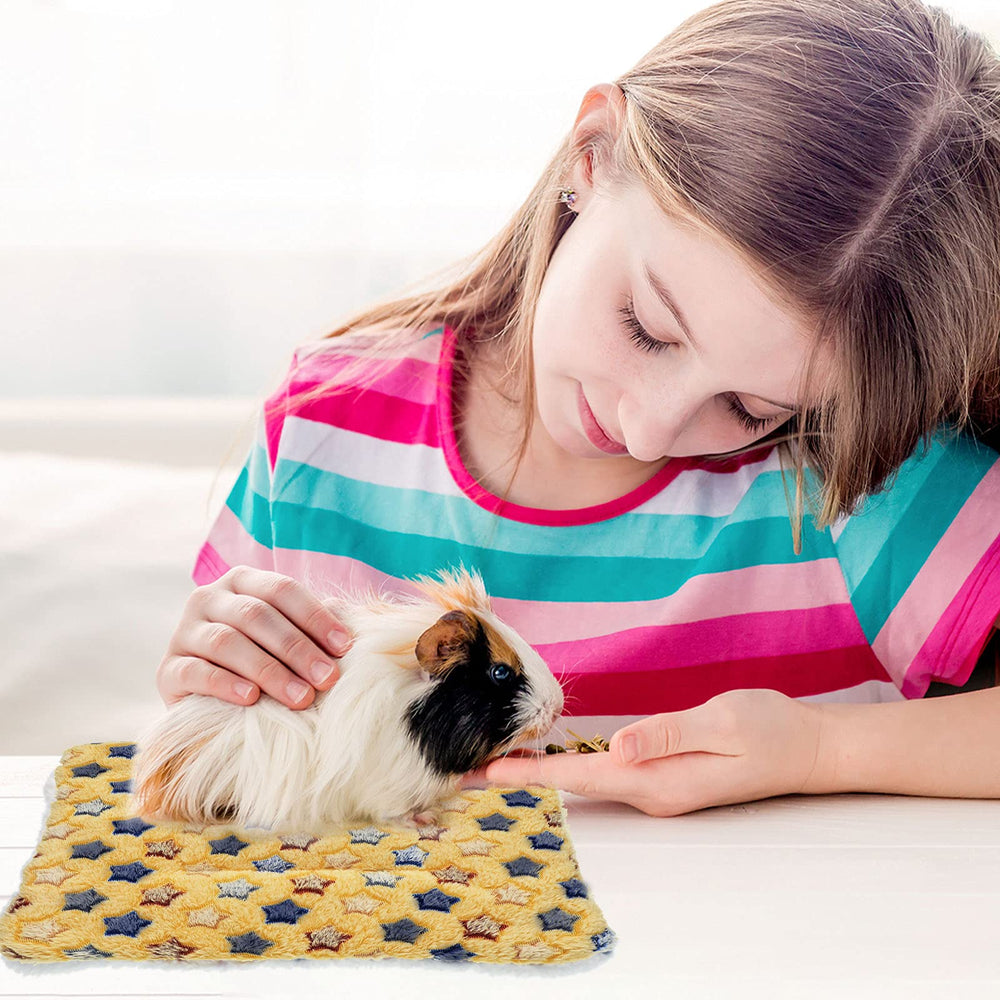 Jetec tapis peluche pour petits animaux marron, confort douillet et entretien facilité.
