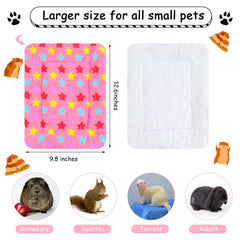Jetec tapis peluche pour petits animaux rose, douceur luxueuse et repos sûr.