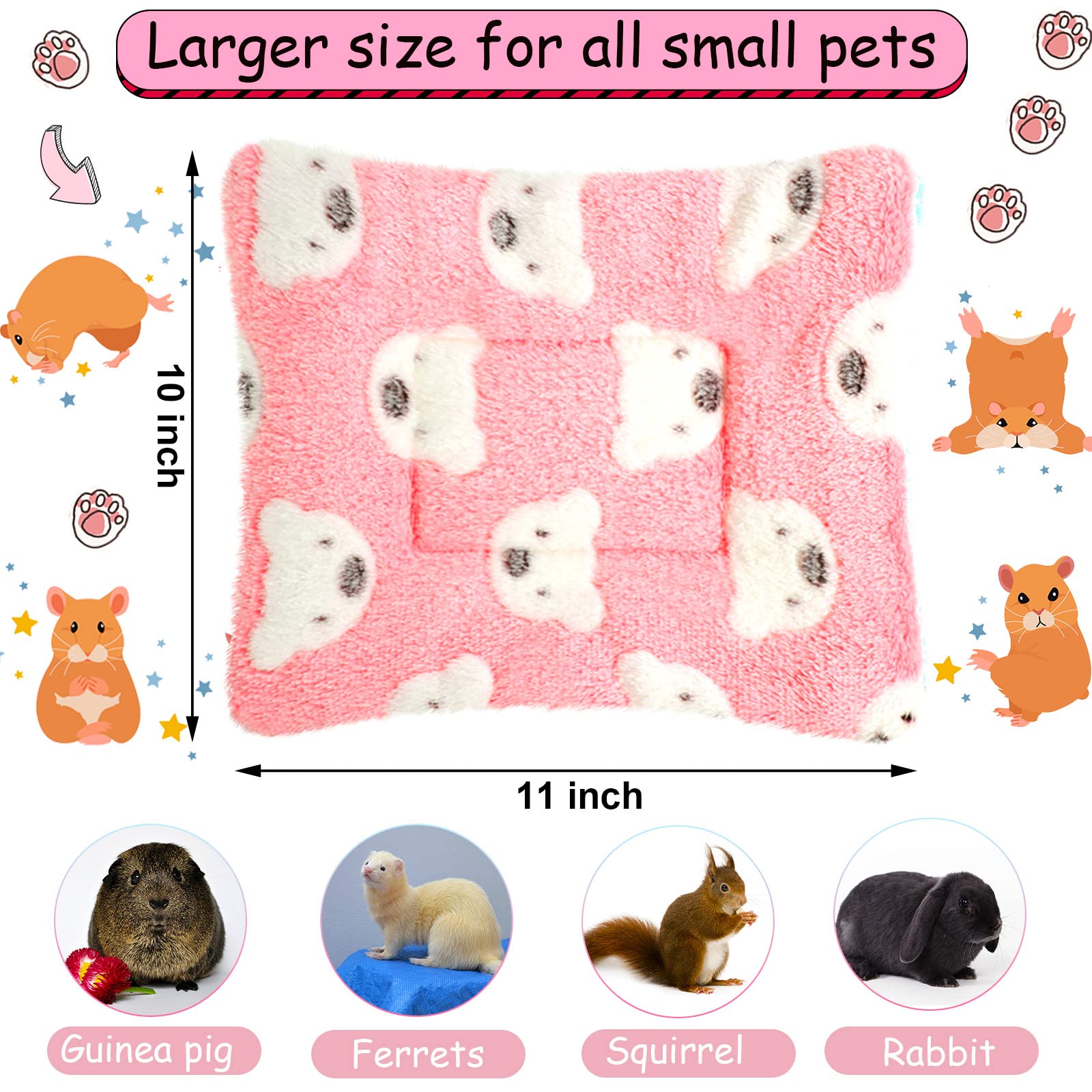 Jetec tapis dodo petits animaux réversibles — chaleur et confort