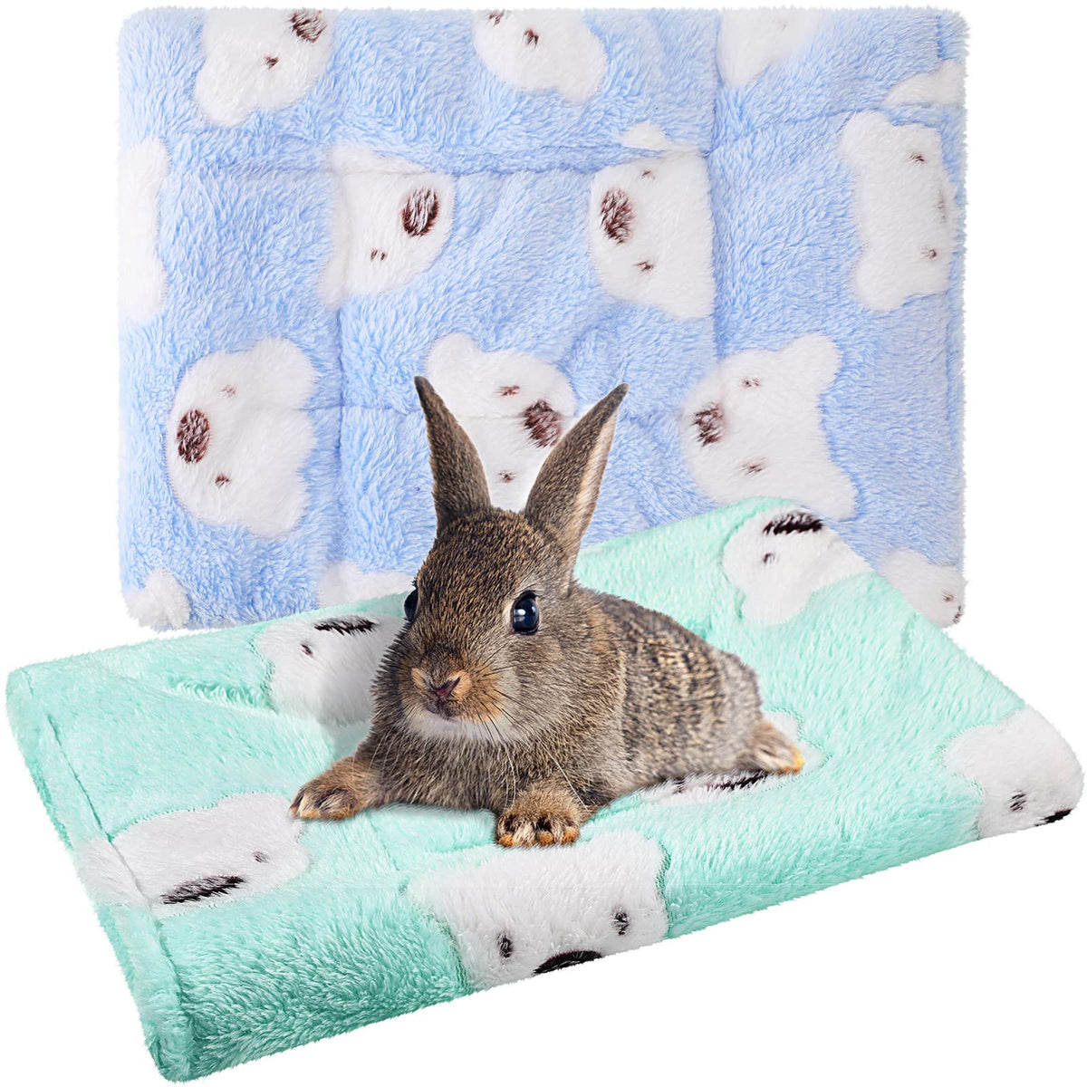 Jetec tapis doux vert pour petit animal chaleur réconfortante