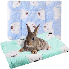 Jetec tapis doux vert pour petit animal chaleur réconfortante