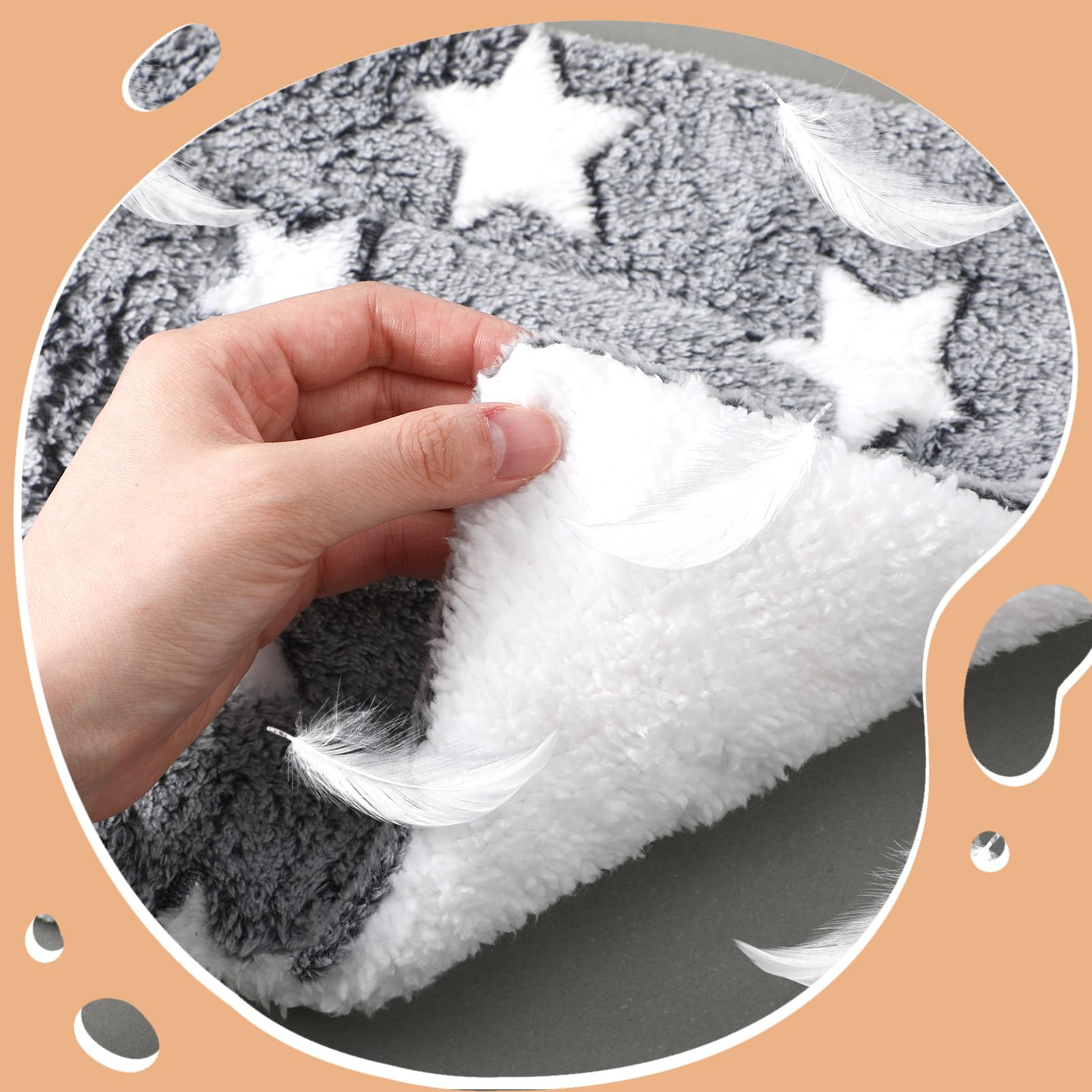Jetec tapis double-face peluche, chaleur douce en toute saison.