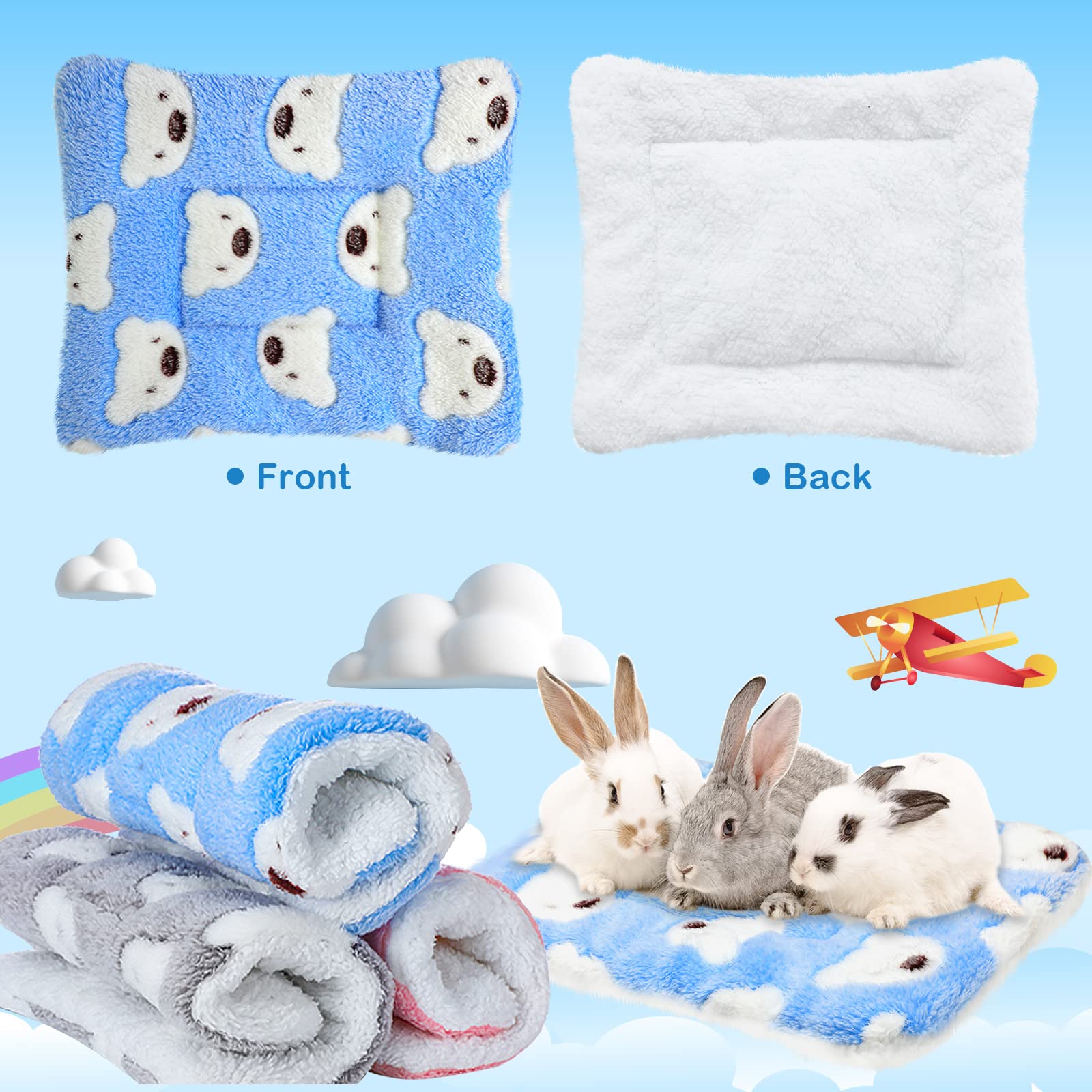 Jetec tapis doux en peluche pour petits animaux — sensation moelleuse