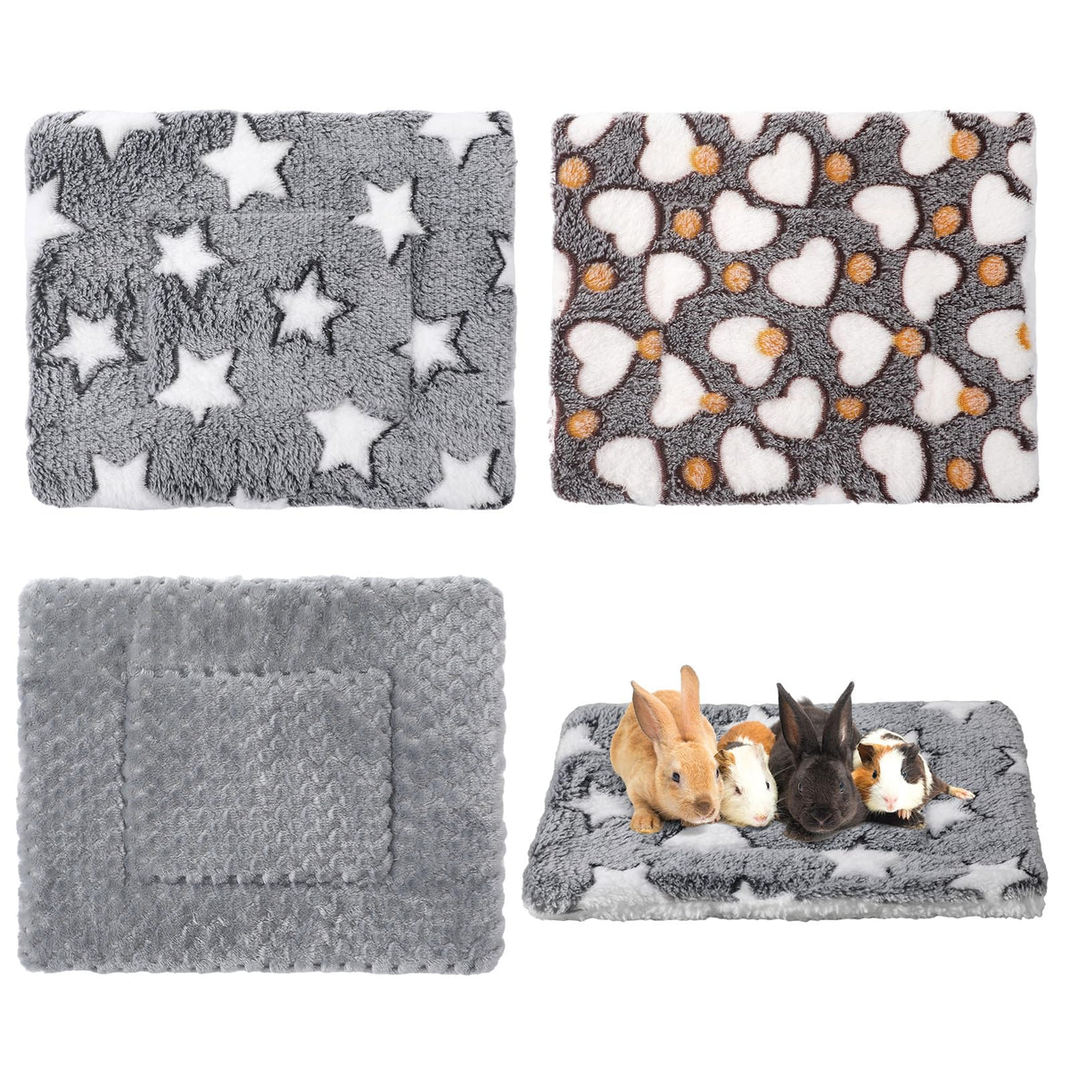 Jetec tapis doux pour petit animal, ensemble de 3 pour confort immédiat.
