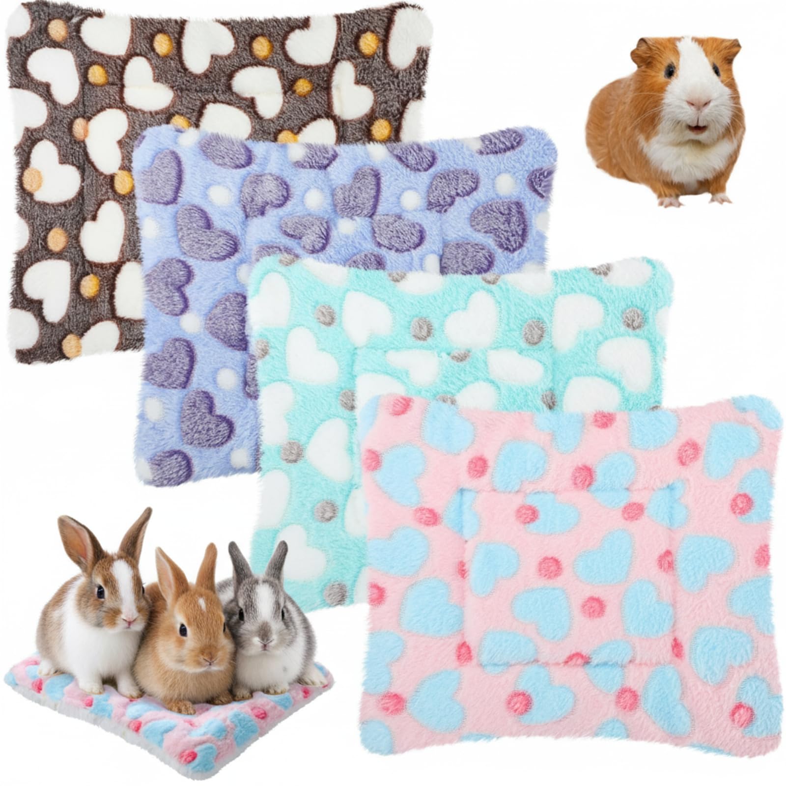 Jetec tapis lit petit animal ensemble couleurs offrant repos chaud.