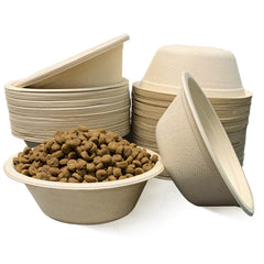 JETKONG assiettes chien jetables 12oz, pratiques pour repas à domicile et en déplacement.