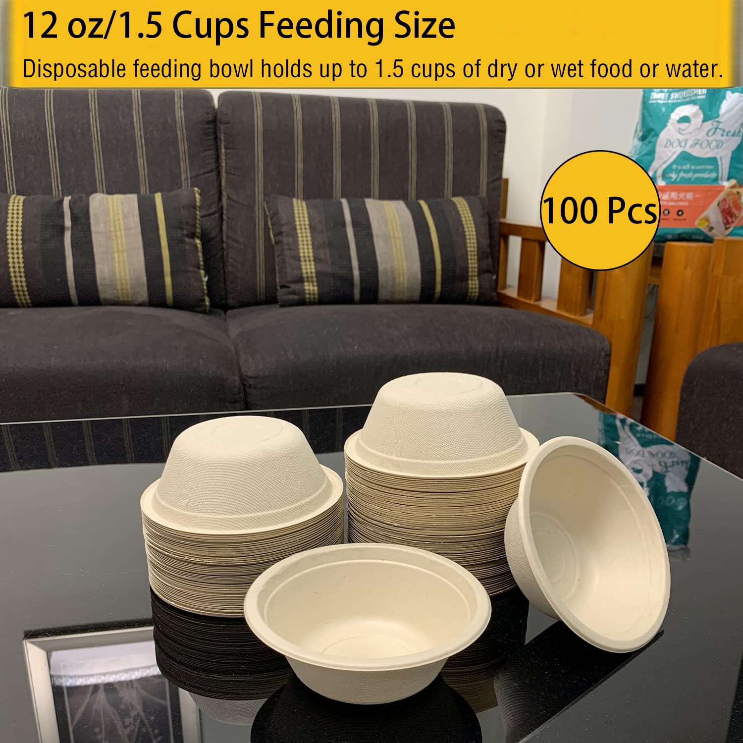 JETKONG assiettes jetables idéales pour voyage et pique-nique avec animaux.