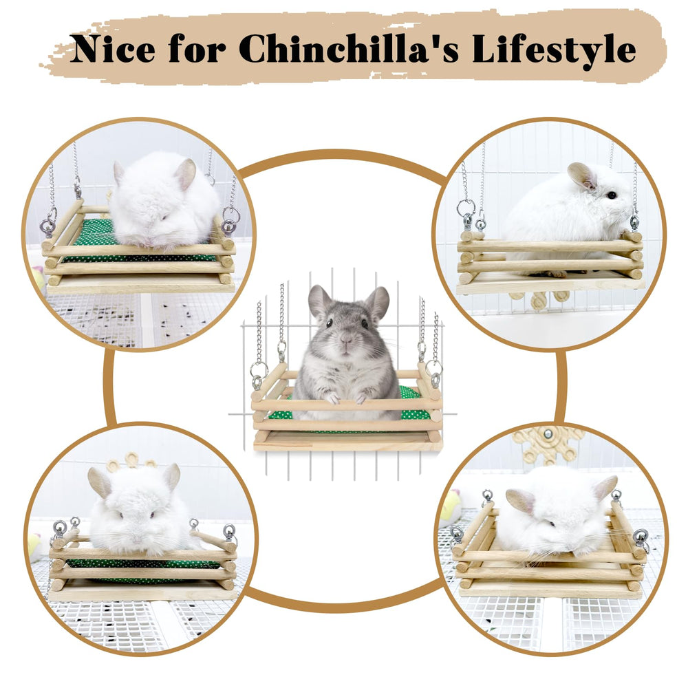 Accessoires d’habitat Jevnd pour chinchilla, variété et jeu.