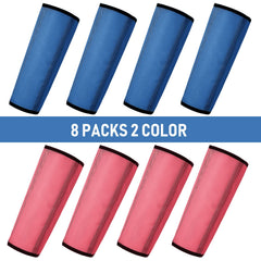 Bottes anti-mouches Jexine en maillage bleu foncé pour cheval, maintien sûr.
