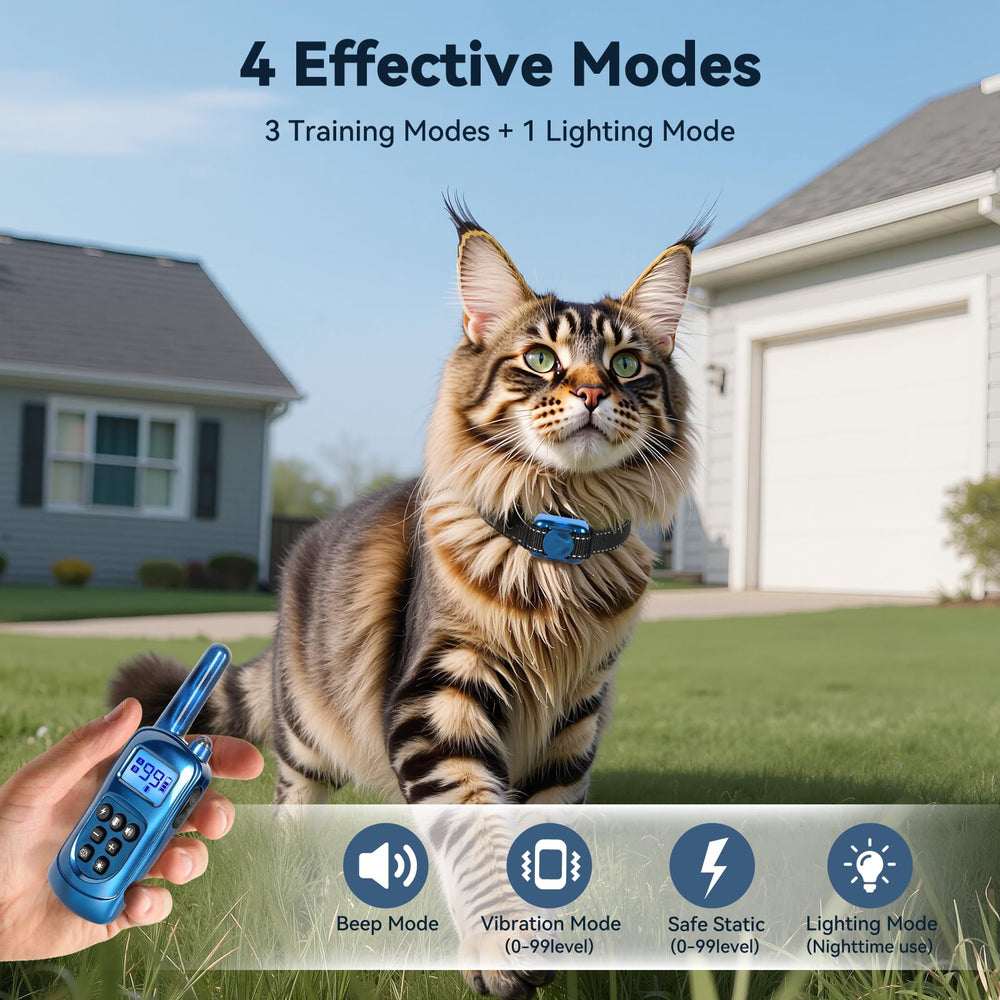Jeyihka Cat Shock 2: étanchéité IPX7 et verrou sécurité sur la télécommande pour éviter les chocs.