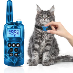 Jeyihka collier de dressage pour chat avec télécommande, design ultra léger et confortable.