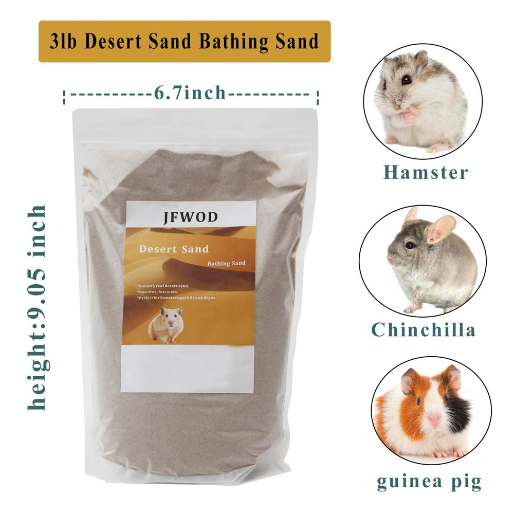 Sable de bain JFWOD pour hamster, usage quotidien et relaxant.