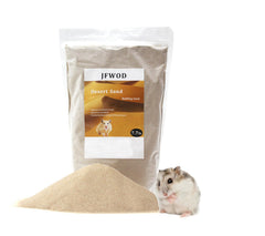 JFWOD sable desert bain hamster 7,7 lb – texture naturelle pour bain relaxant.